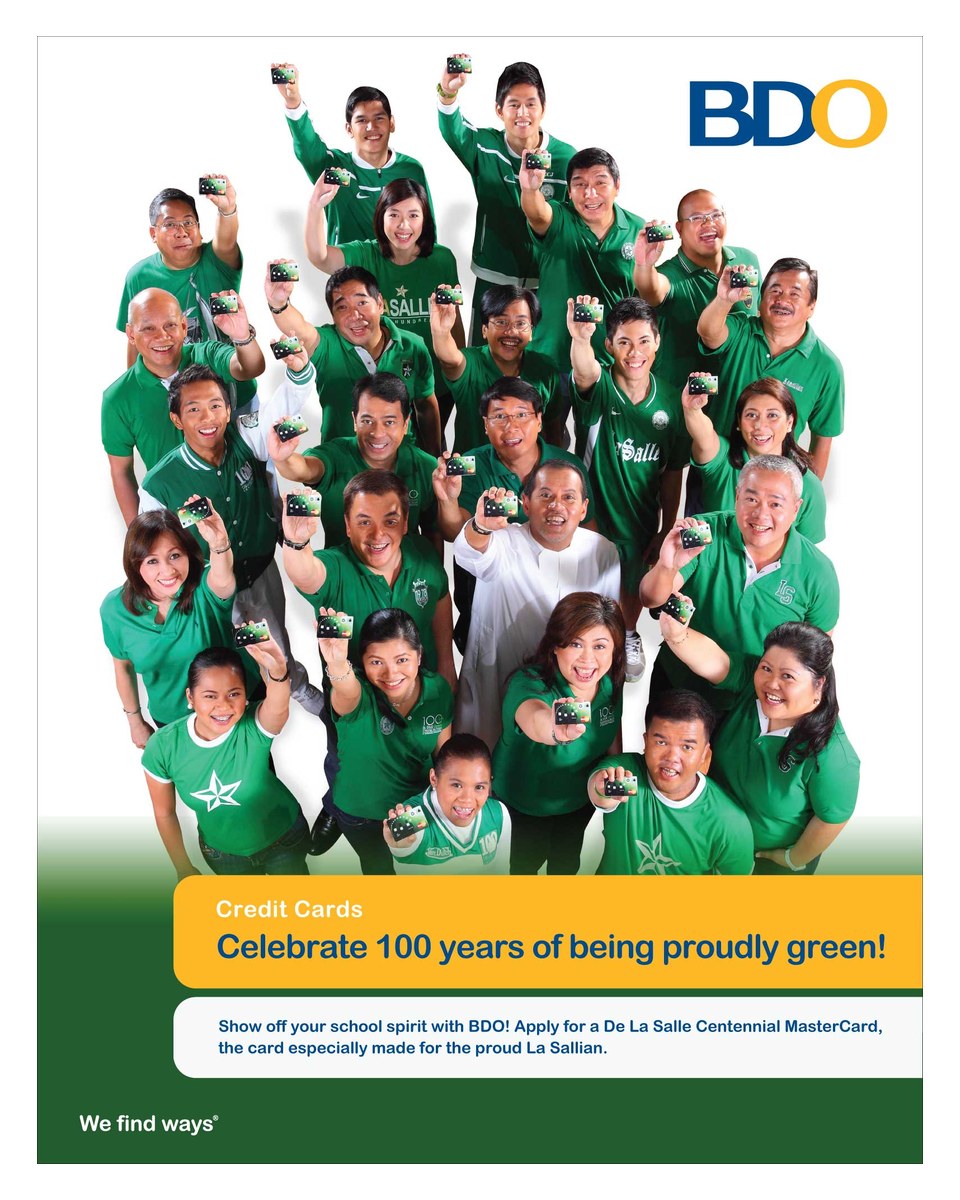 BDO — De La Salle Centennial MasterCard